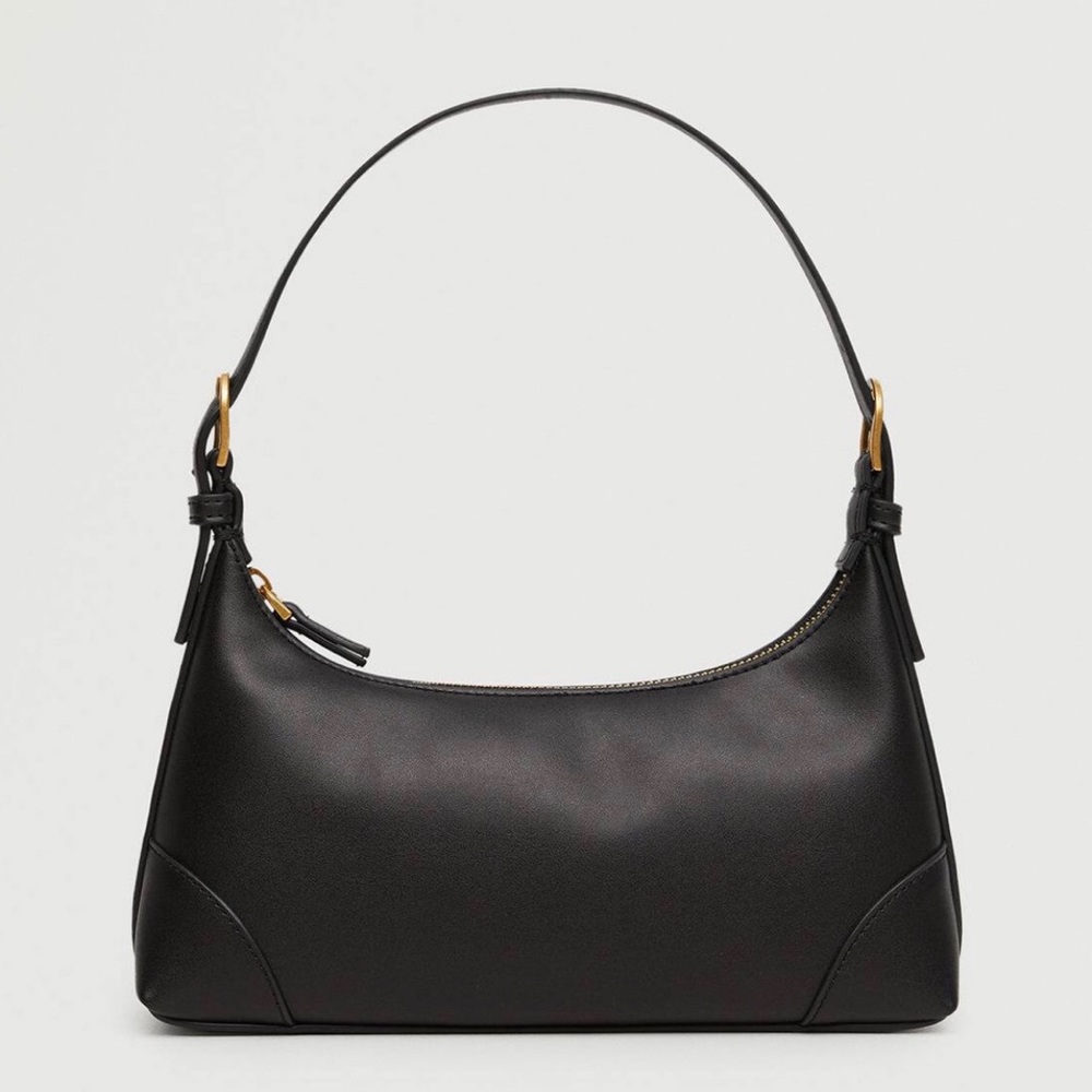 Mango Black Baguette Bag - Picture 1 of 7